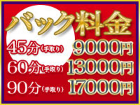 高額バック料金をご用意