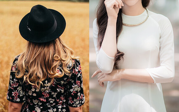 暖色系の服よりか原色系の色の服の方が、着ている女性が強く見える
