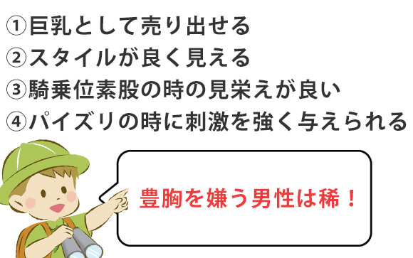 豊胸のメリットについて
