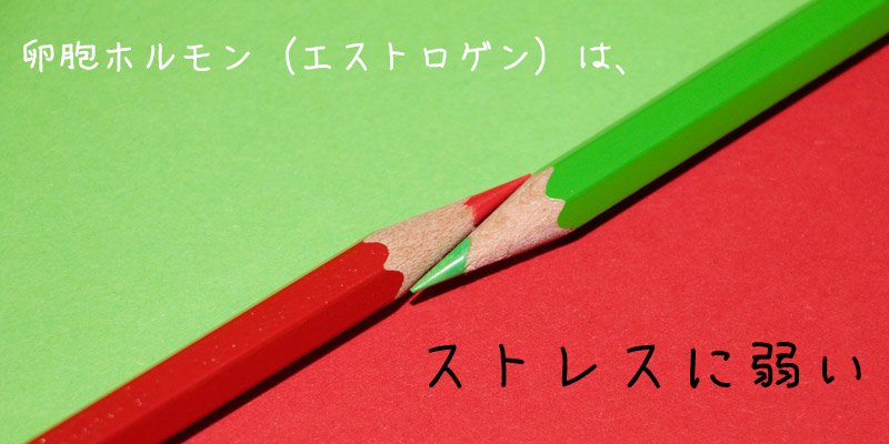 エストロゲンは、ストレスにめっちゃ弱いんです
