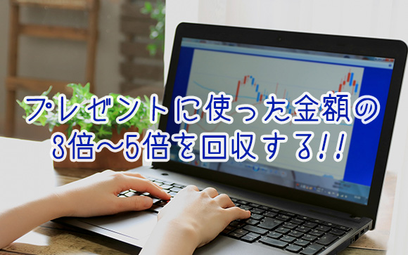 客へのプレゼントは気持ちよりも回収！？