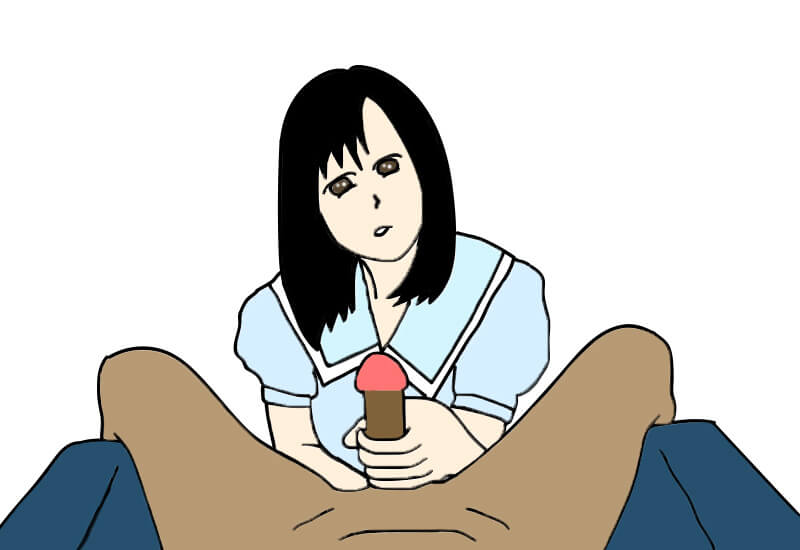 ①男性に座ってもらう