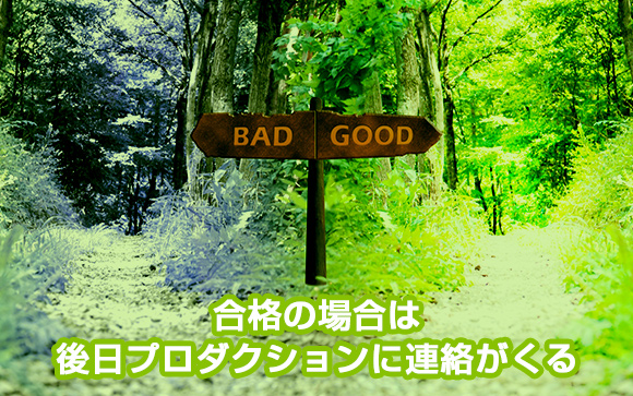 後日、合否が分かります。