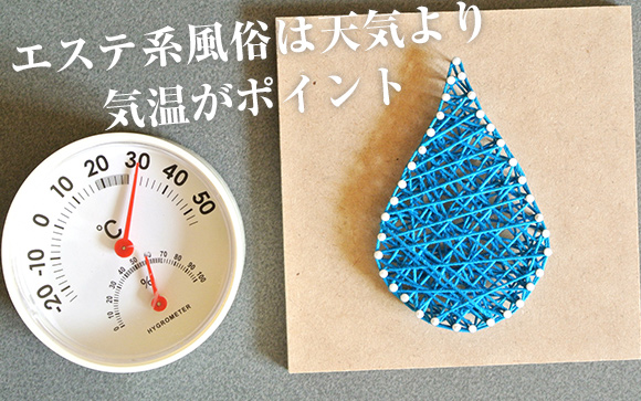 エステ系風俗は天気より気温がポイント