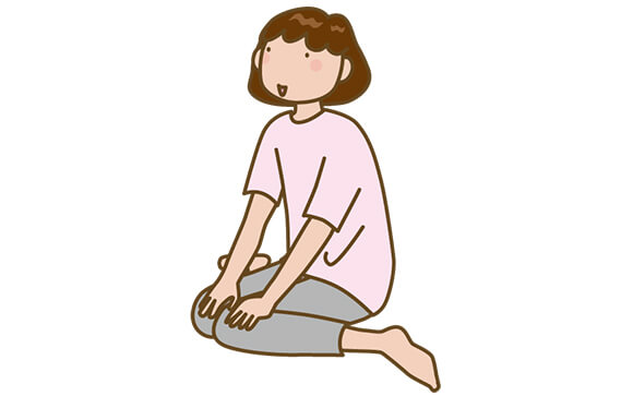女の子座り