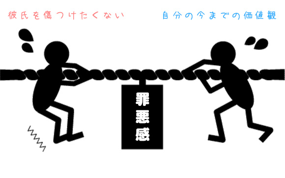 罪悪感の正体は、彼氏ではなく自分の価値観かも