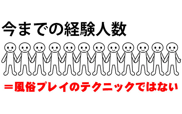 今までのエッチの経験人数＝風俗のテクニックではない