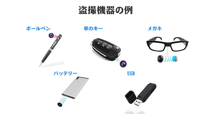 こんな盗撮機器がある