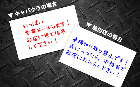 風俗とキャバでは名刺の目的が違う