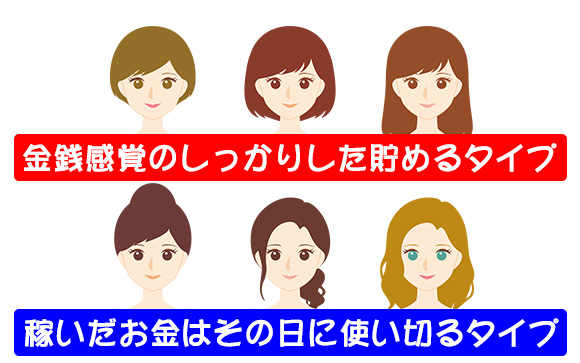 貯める派と使う派に大きく分かれる風俗嬢
