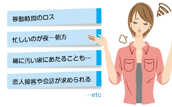 デリヘルのデメリット