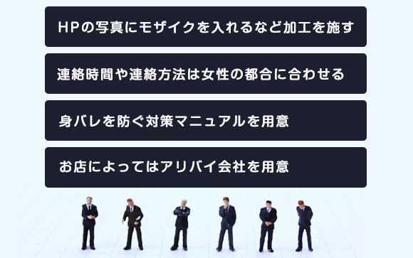 風俗のアリバイ対策はどこまで？