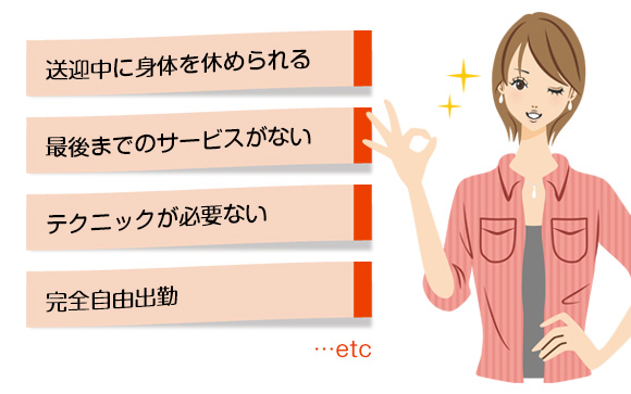 デリヘルのメリット
