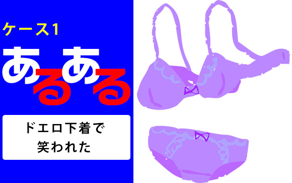 ドエロ下着を身につけて笑われる