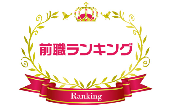 最近まで知られていた前職ランキング