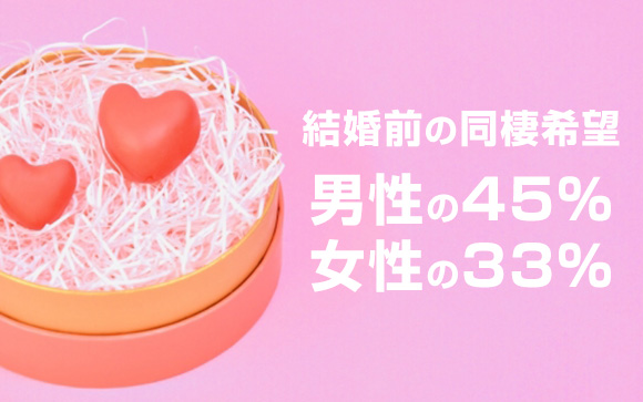 結婚前に同棲を希望している人は多い