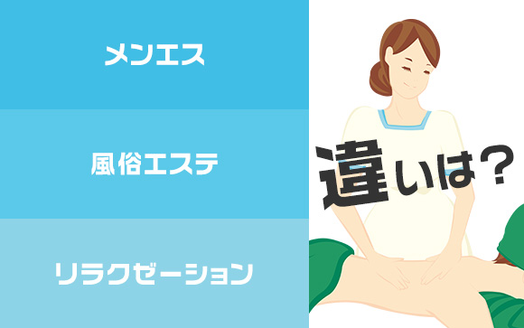 メンエスと風俗エステとリラクゼーション、違いは？お給料は？