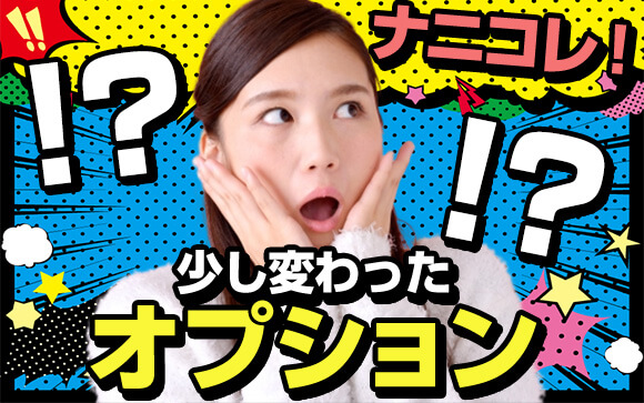 フェチの数だけオプションは存在する？変わったオプション解説