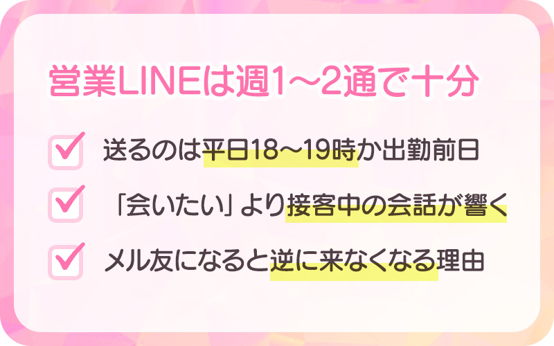 営業週1〜2通で十分。内容が全て