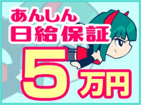 日給5万円保証!