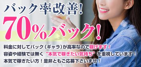 バック率70%!!