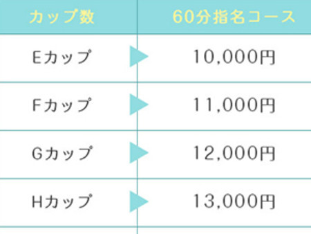 カップ数による最低給与保証