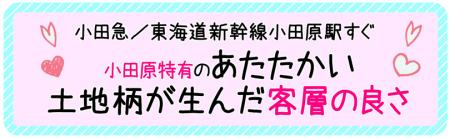 小田原ならではの客層の良さ