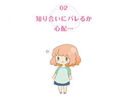 知り合いにバレるか心配...