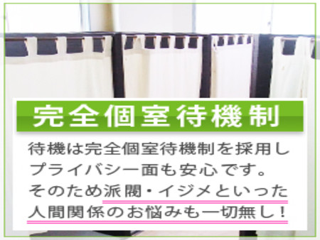 完全個室待機!