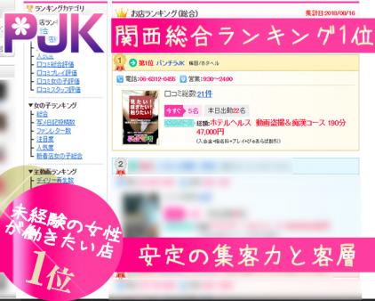 某有名風俗集客サイトで関西人気店1位を獲得しました!
