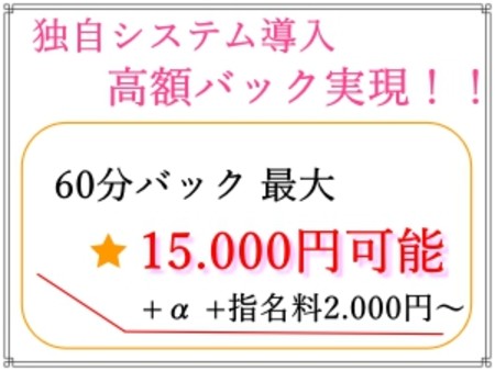 ◇ 独自の高額バック ◇