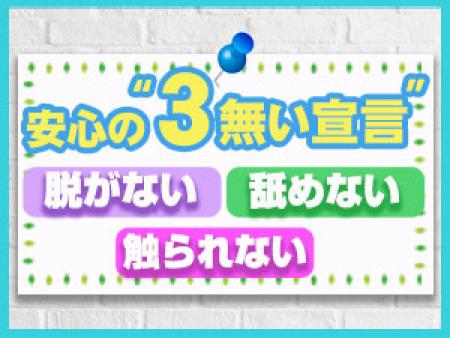 脱がない・舐めない・触らない