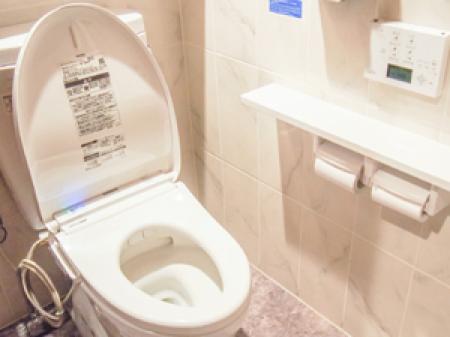 女子専用のトイレ完備!