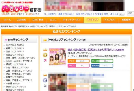 大手有名サイトでも神奈川風俗No1!