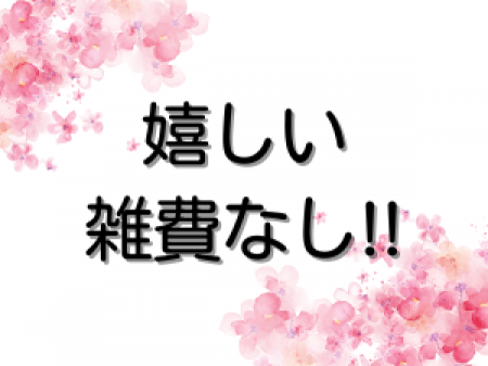 嬉しい雑費なし!!