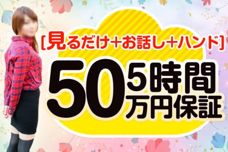 「見る+ハンド+コスプレ」5時間50万円完全保証!