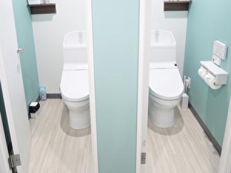 女の子にも嬉しいキレイなトイレです。