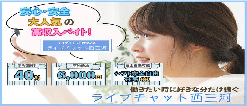 ライブチャット西三河の求人